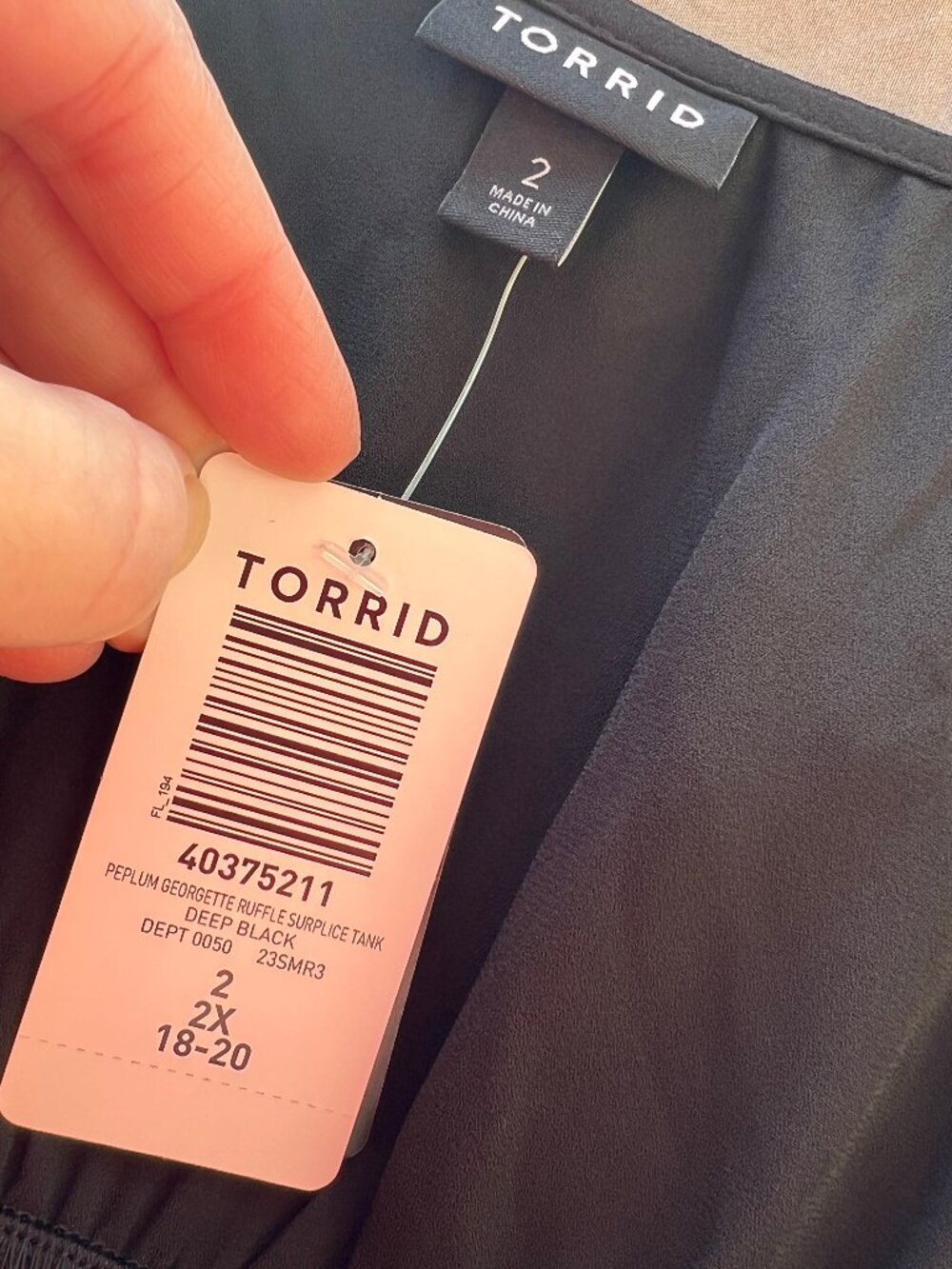 Torrid, Georgette Ruffle Tank - Picture 3 of 4